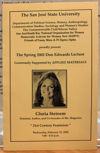 Gloria Steinem SJSU Lecture thumbnail