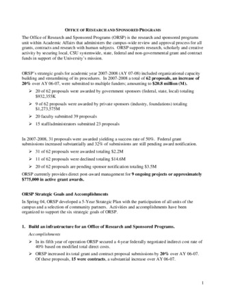 2007-2008 ORSP End of the Year Report thumbnail