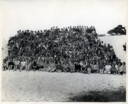 Large group portrait of teenage girls at Asilomar for a Y-Teens Conference thumbnail