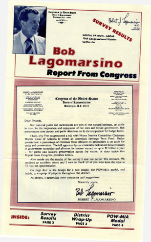 Bob Lagomarsino Report from Congress thumbnail