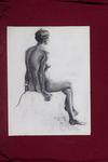 Seated Female Nude from Rear with Bracelet thumbnail