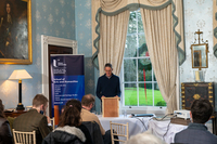 Prof. Nicholas Taylor speaking at the Steinbeck Ireland Symposium. thumbnail
