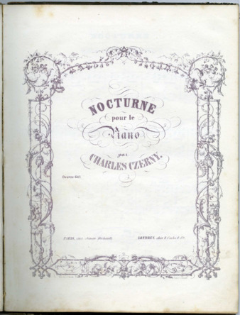 Nocturne pour le piano par Charles Czerny. thumbnail
