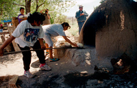 Montoya farm, Community horno baking 020 thumbnail