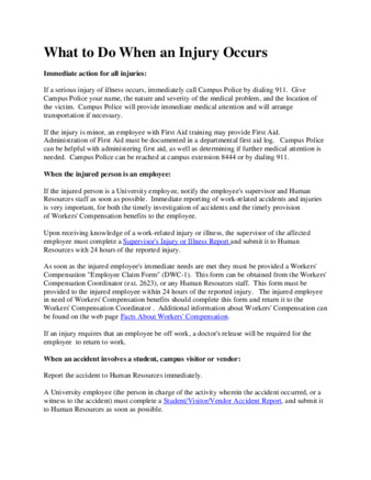What to Do When an Injury Occurs (website) thumbnail