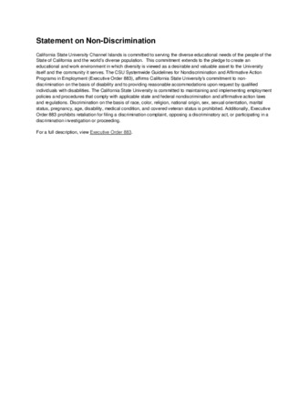 Statement on Non-Discrimination thumbnail