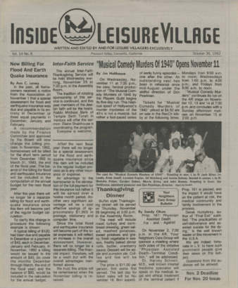 Inside Leisure Village Vol. 14 No. 8 thumbnail