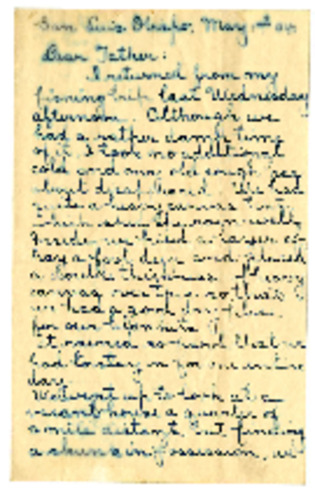 Correspondence to R.E. Jack from Howard Jack [Son] thumbnail