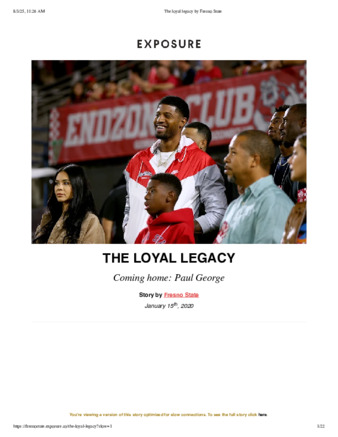 The loyal legacy thumbnail