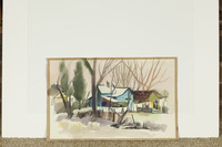 Small Houses, Trees, And Fences thumbnail