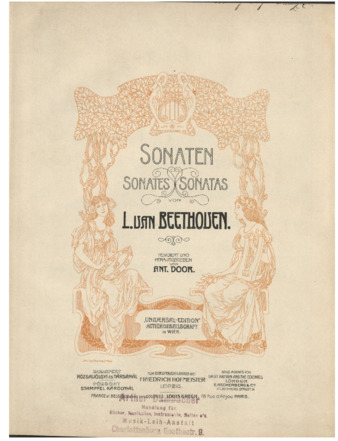 Piano Sonatas. Vienna: Universal-Edition. Vol. 1 [Newman 74] thumbnail