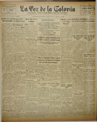 La Voz de La Colonia 1 de julio de 1932 thumbnail