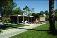 [Golf cart under shade of El Dorado cottage] thumbnail