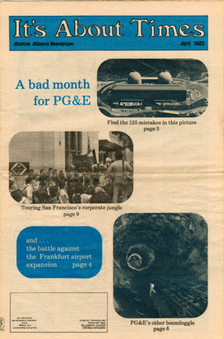 It's About Times: Abalone Alliance Newspaper, April 1982 thumbnail