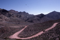 Driving a Jeep along the winding road of Titus Canyon thumbnail
