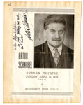 Cover of concert program autographed by Artur Schnabel] thumbnail