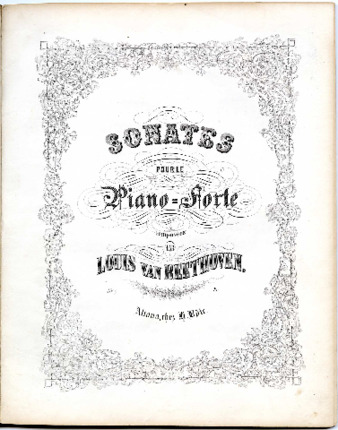 Sonates pour le Piano-forte composées par Louis van Beethoven. No. [5]. thumbnail