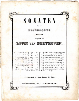 Sonate pathétique: op. 13 dem Fürsten Carl Lichnowsky gewidmet [von] L. v. Beethoven thumbnail