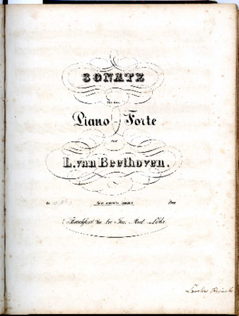 Sonate für das Piano-Forte von L. van Beethoven. Op. [10 No. 3]. Neue correcte Ausgabe. thumbnail