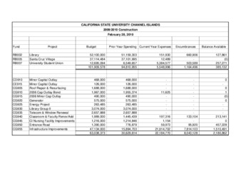 2010 February Construction report – summary thumbnail