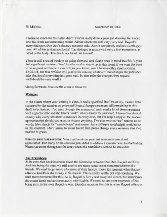 Email to Michele Serros from Lynn Weingarten, Associate Editor thumbnail