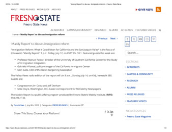 Maddy Report' to discuss immigration reform thumbnail