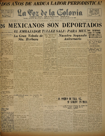 La Voz de la Colonia 3 De Marzo 1927 thumbnail