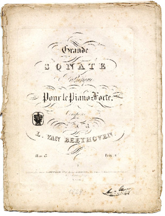 Grande sonate pathétique pour le piano-forte, composée par L. van Beethoven, OEuv. 13 .. thumbnail