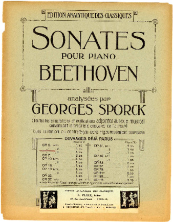 Sonate, op. 2 no. 2 / L. van Beethoven ; analysées par Georges Sporck thumbnail