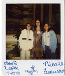 Polaroid of Michele Serros, Victoria, and Nicole thumbnail