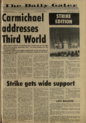 The Daily Gater 6 November 1968 thumbnail