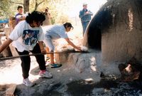 Montoya farm, Community horno baking 061 thumbnail