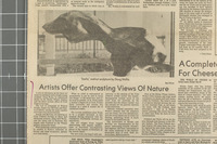 Artists Offer Contrasting Views of Nature thumbnail