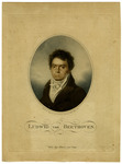 Beethoven portrait engraving by Höfel based on drawing by Letronne thumbnail