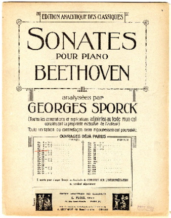 Sonate, op. 7 / L. van Beethoven ; analysée par Georges Sporck thumbnail