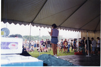 Michele Serros reading on stage thumbnail