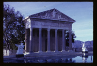San Simeon, grounds, Neptune Pool, temple facade thumbnail
