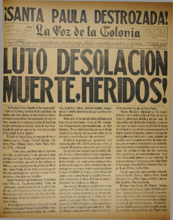 La Voz de la Colonia 15 de Marzo 1928 thumbnail