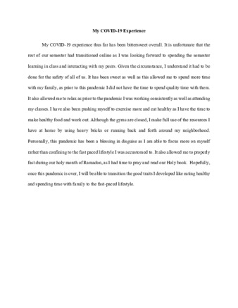 Usama Bukhari COVID-19 Narrative thumbnail