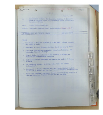 Quarterly internal report on enrollment, Summer 1966 thumbnail