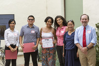 Dr. Margarita López-López, Julianne Gavino with students at 2017 SURF Program Reception thumbnail