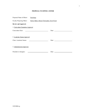 SP 04-40 Proposal to Offer a Minor - Sociology thumbnail