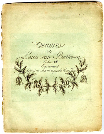 Quatre sonates pour le piano-forte composées par Louis van Beethoven. thumbnail