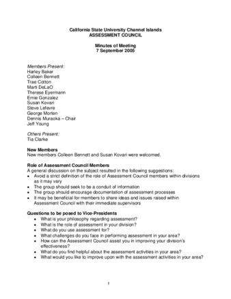 2005_09_07 Assessment Council Minutes thumbnail