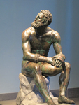 Pugilist Reposing | Boxer of Quirinal | Seated Boxer thumbnail