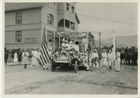 Red Cross Parade Photograph [front and back] thumbnail
