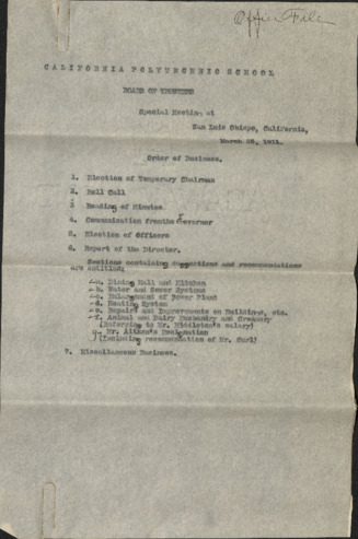 California Polytechnic School, Report of Director, March 25, 1911 thumbnail