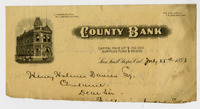County Bank Stationery thumbnail