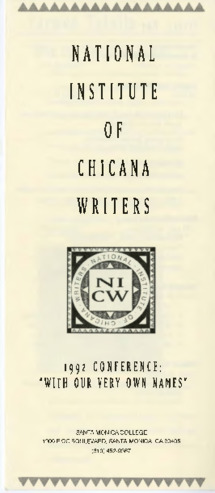 National Institute of Chicana Writers Conference thumbnail