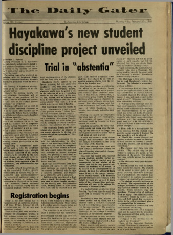 The Daily Gater 13-14 February 1969 thumbnail